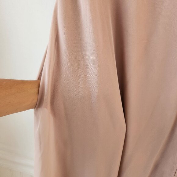 Birdy Grey Spence Bridesmaids Dress Taupe Full Length Chiffon Convertible M - Picture 8 of 13
